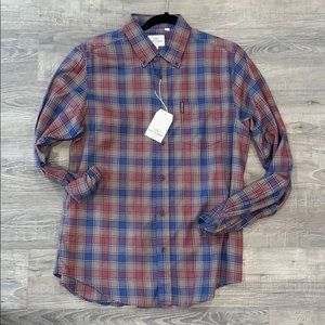 Multicolor plaid button down